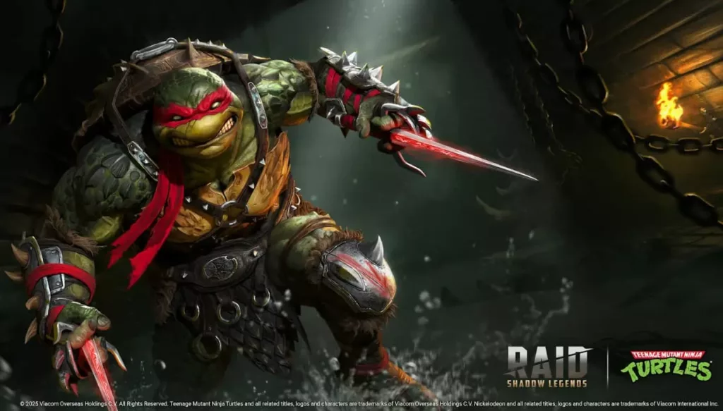 Raphael KEY ART FOR RAID X TMNT COLLABORATION