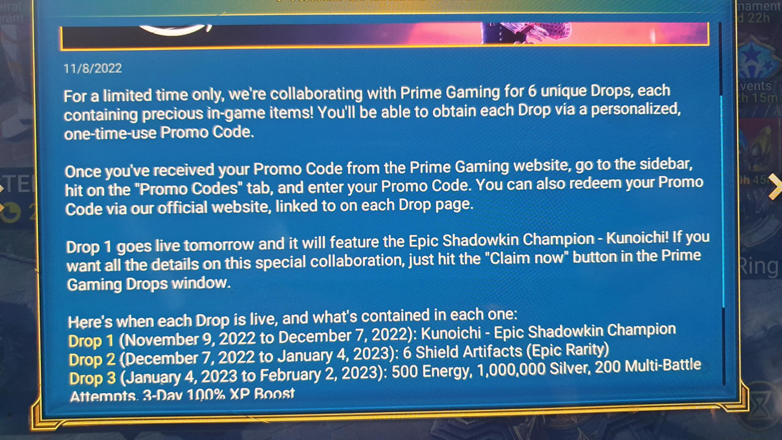 Raid promo codes December 2023