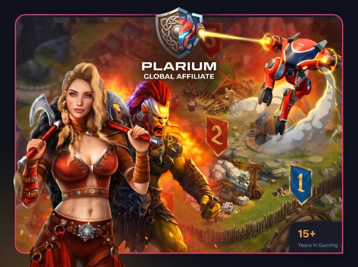 Plarium Global Affiliate — game characters from multiple titles