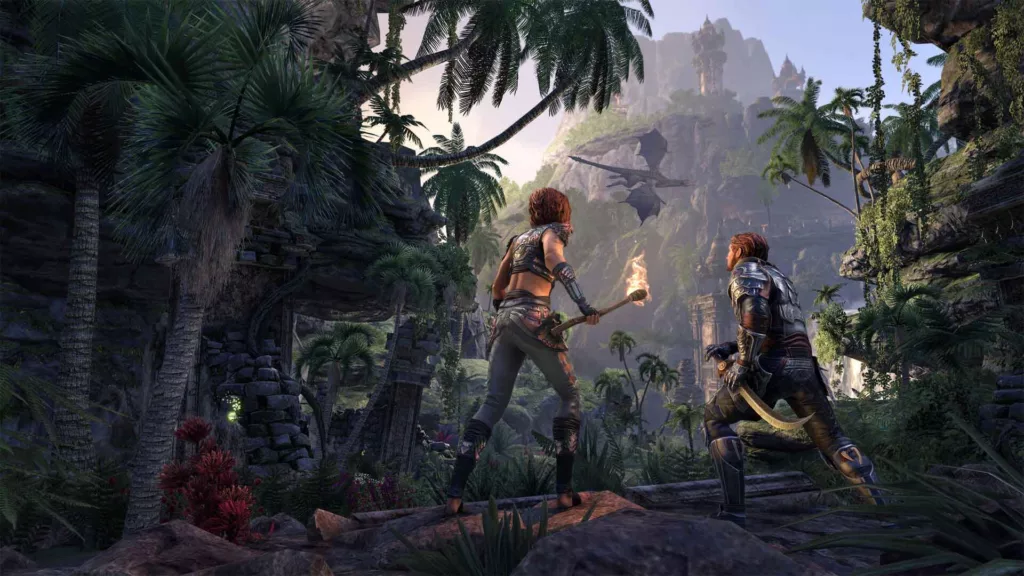 Screenshot of The Elder Scrolls Online game in action.