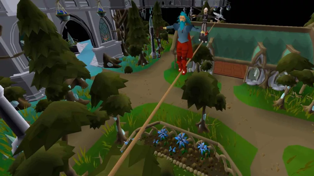 Screenshot of RuneScape in action.