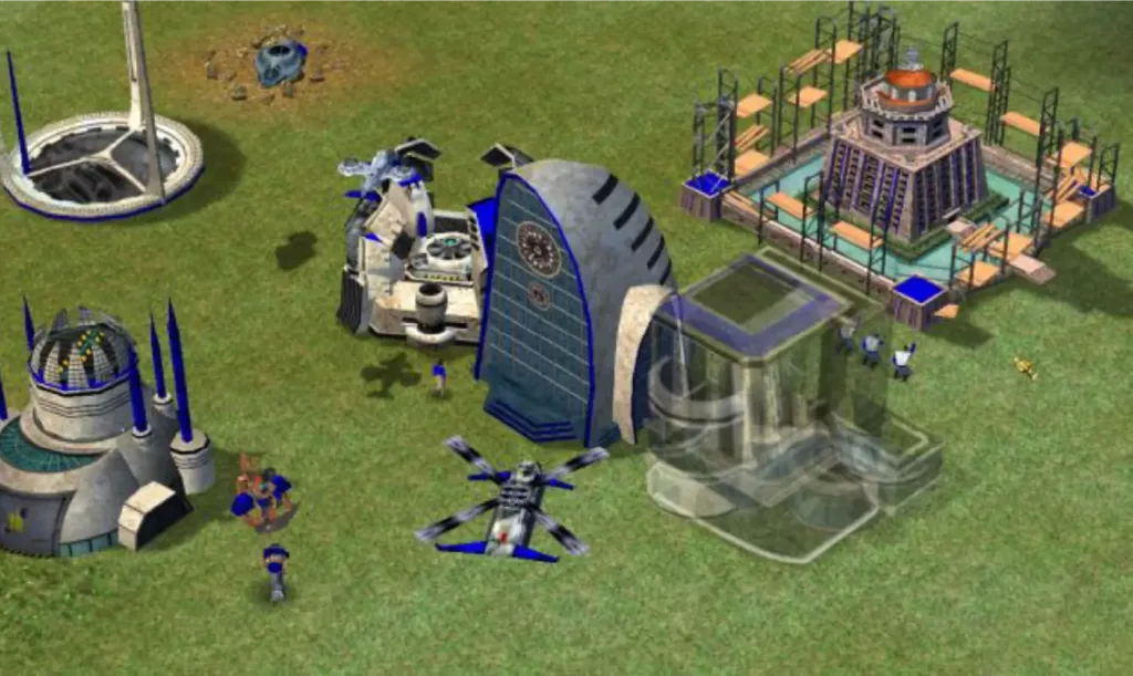 Screenshot of a base in Empire Earth II.