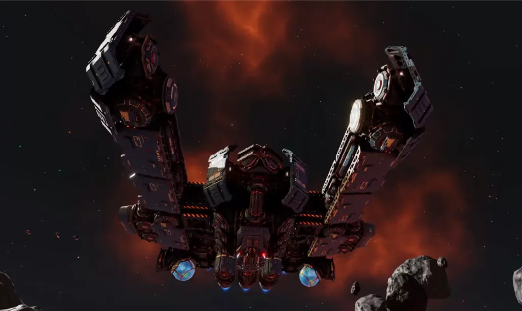 Screenshot of a Split Vendetta ship in Era One.