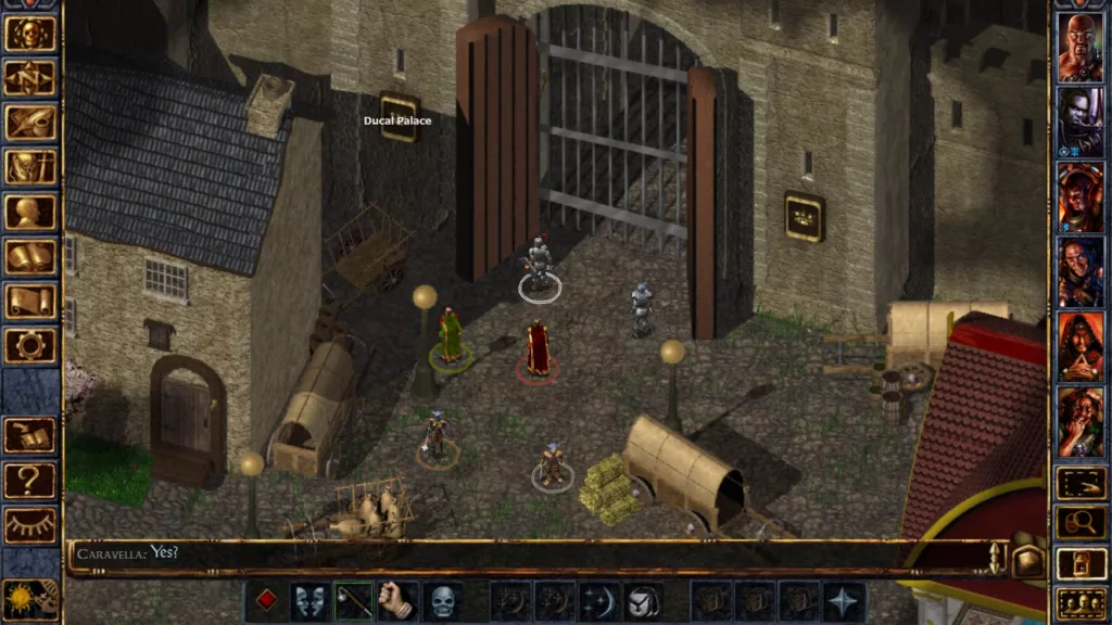 Screenshot of the game Baldur’s Gate: Enhanced Edition in action.