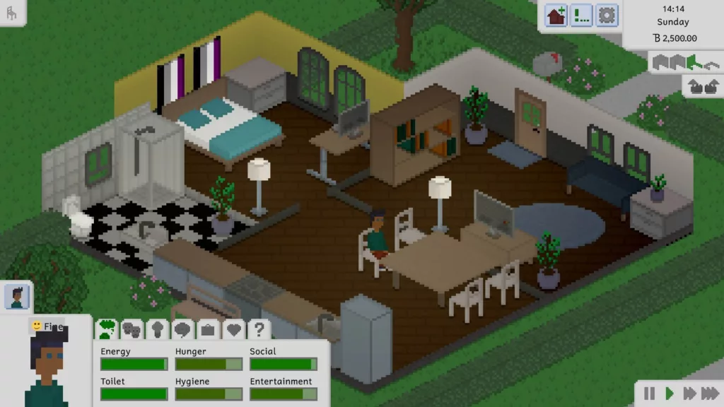Gameplay screenshot from Tiny Life, showcasing the game environment and player UI