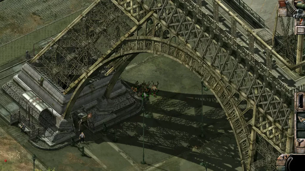 Top-view of characters in Commandos 2: Men of Courage