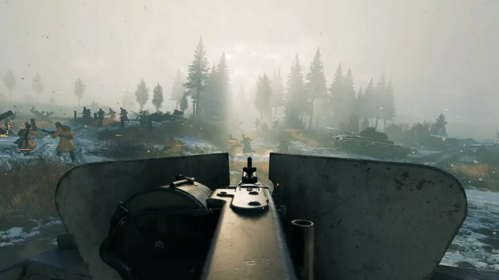 Equipping a large gun in Enlisted