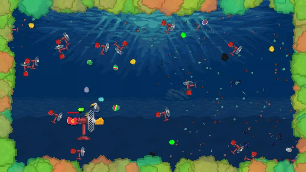Gameplay screenshot from Leaf Blower Revolution showcasing the gameplay, game environment, and player UI