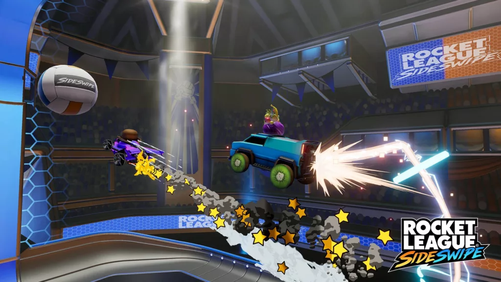 Screenshot of Rocket League Sideswipe gameplay.