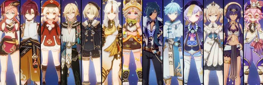 Genshin Impact C tier list.