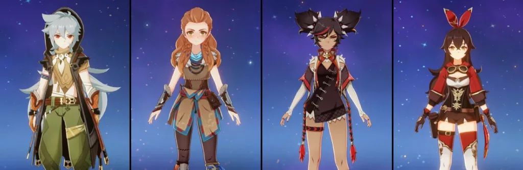Compilation of different characters from the D tier.