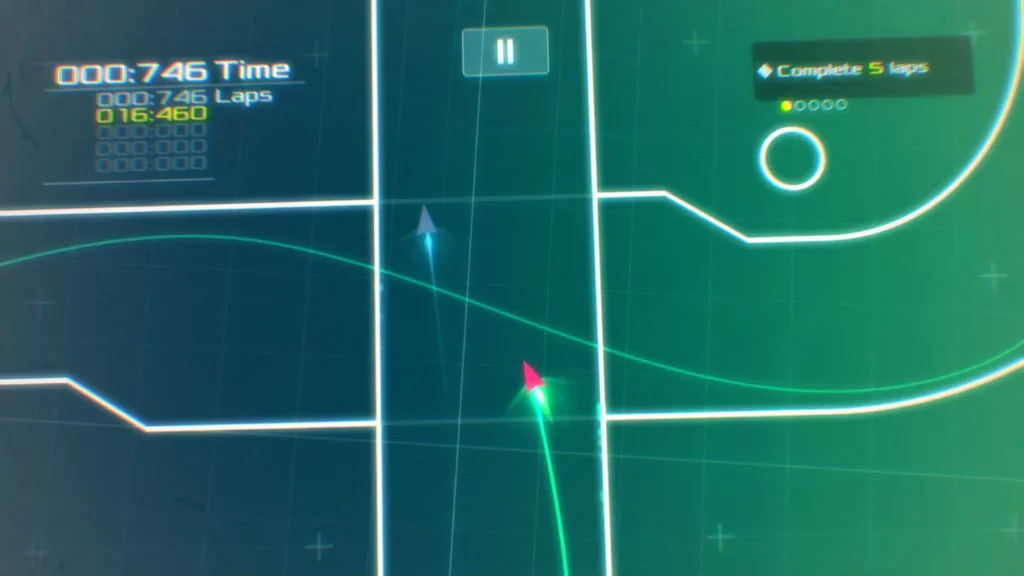 Screenshot of Data Wing gameplay.