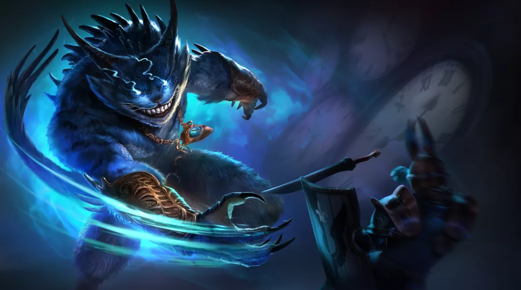 CHESHIRE CAT IN THE ALICE’S ADVENTURE EVENT IN RAID: SHADOW LEGENDS