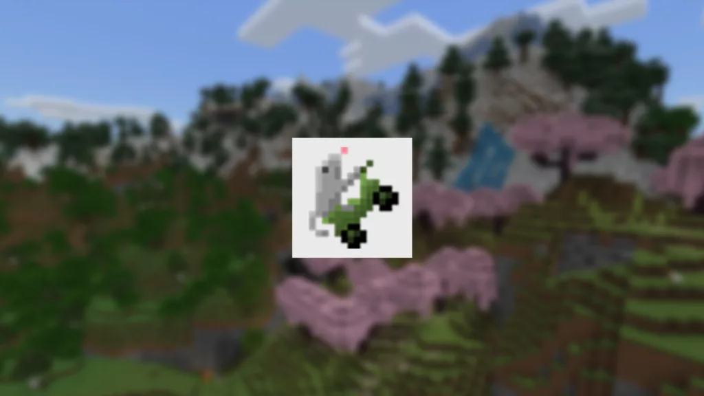 Screenshot of a Minecraft mod called Mouse Wheelie.