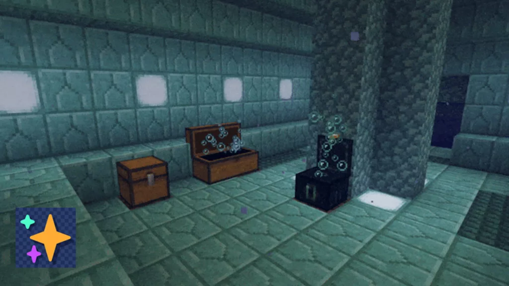 Screenshot of a Minecraft mod called Particular.