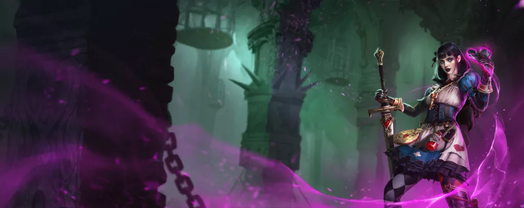 KEY ART FOR THE ALICE’S ADVENTURE EVENT IN RAID: SHADOW LEGENDS