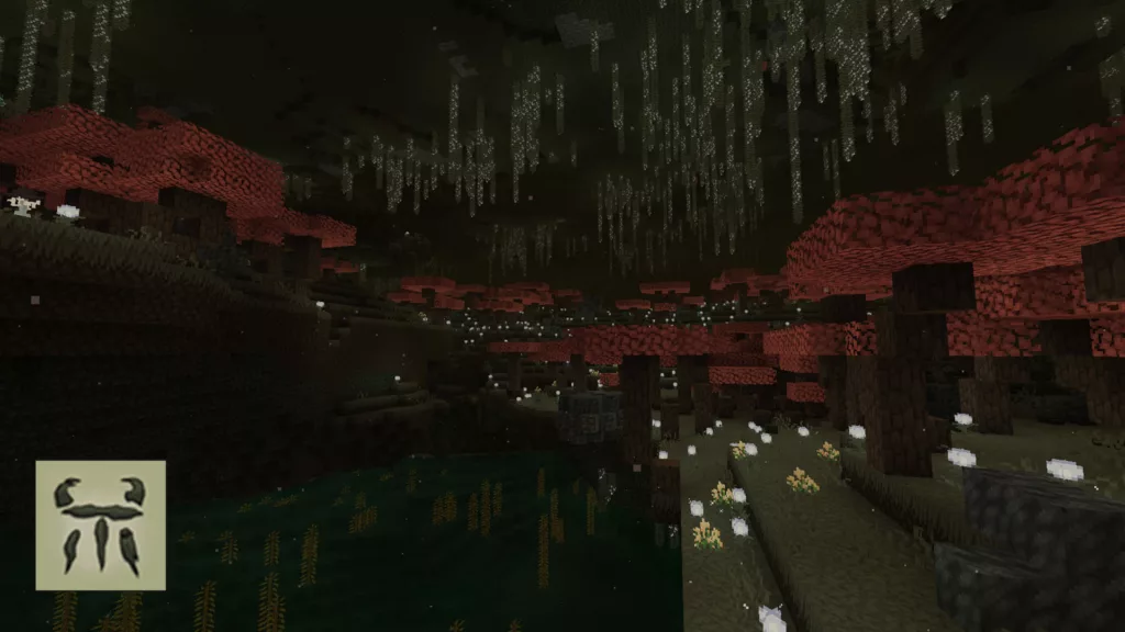 Screenshot of a minecraft mod called The Undergarden.