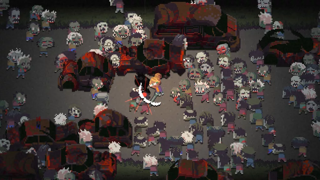 Gameplay screenshot of Death Road to Canada.