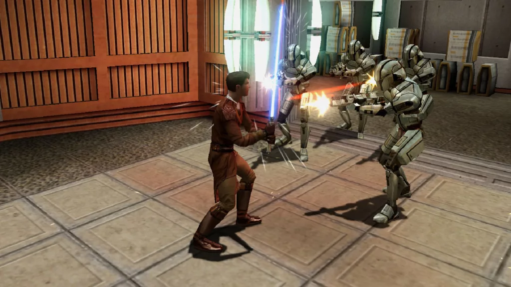 Gameplay screenshot of Star Wars: Knights of the Old Republic.