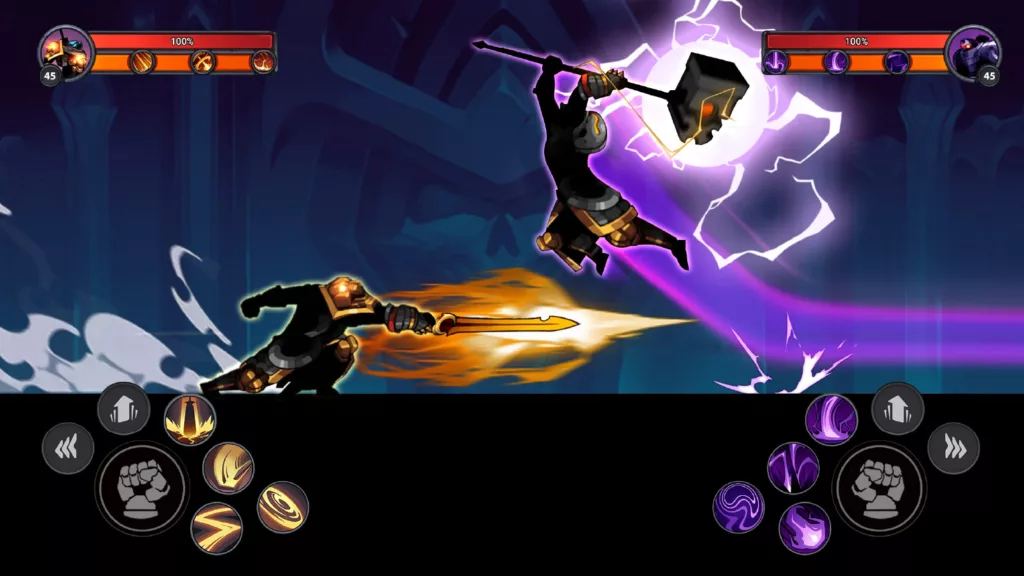 Gameplay screenshot of Stickman Master: Shadow Ninja.
