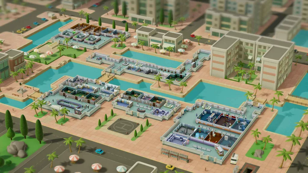 Screenshot of Two Point Hospital gameplay.