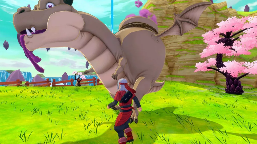 Player encountering a dragon-like monster in Dragon Quest Monsters: The Dark Prince.