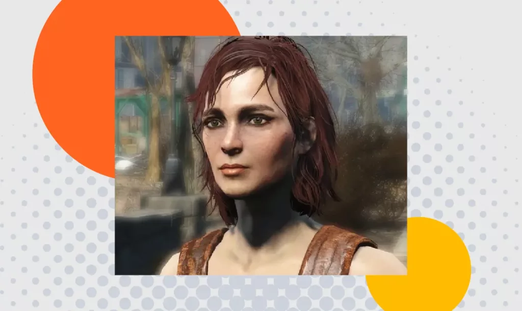 Screenshot from Fallout 4 depicting Cait, one of the recruitable companions.