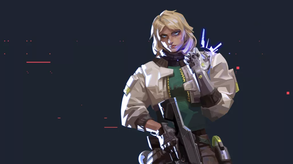 Screenshot of Valorant agent Deadlock.