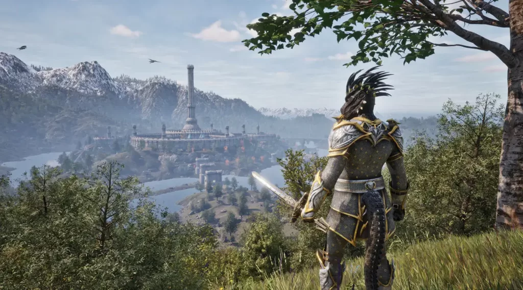 Screenshot of a player in The Elder Scrolls IV: Oblivion Remastered.