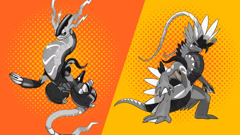 Image depicting the Pokémon Miraidon, the signature Pokémon for the game.