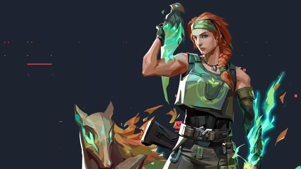 Screenshot of Valorant agent Skye.