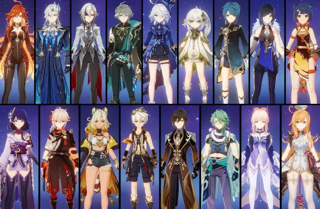 Genshin impact SS tier list.