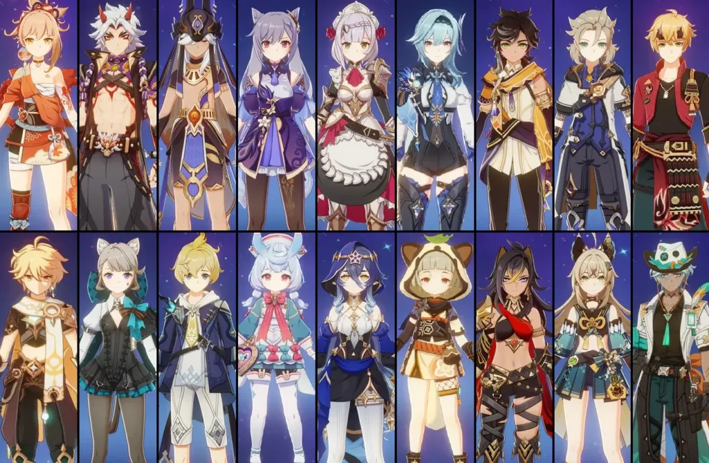 Genshin impact B tier list.