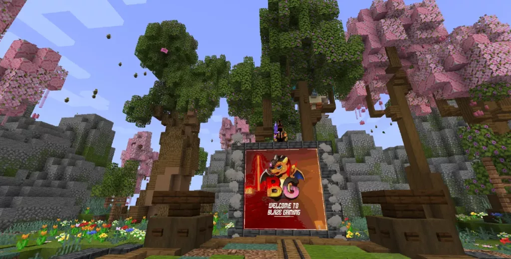 An image depicting the Blaze Gaming Minecraft PVP server