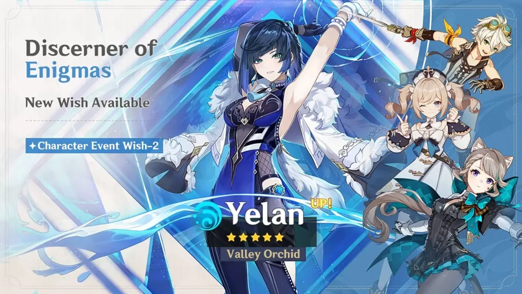 A screenshot of the Genshin Impact banner, Discerner of Enigmas