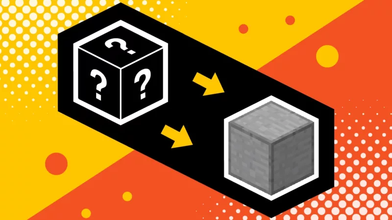Minecraft smooth stone illustration.
