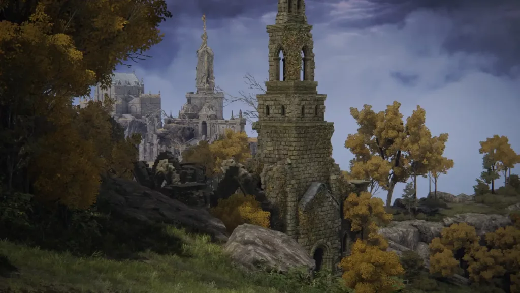 Screenshot of the Church of Irith in Elden Ring.