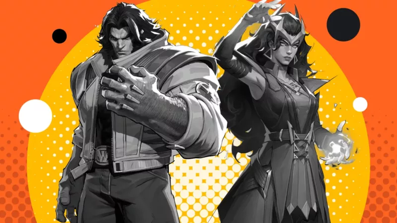 Collage of Marvel Rivals characters.