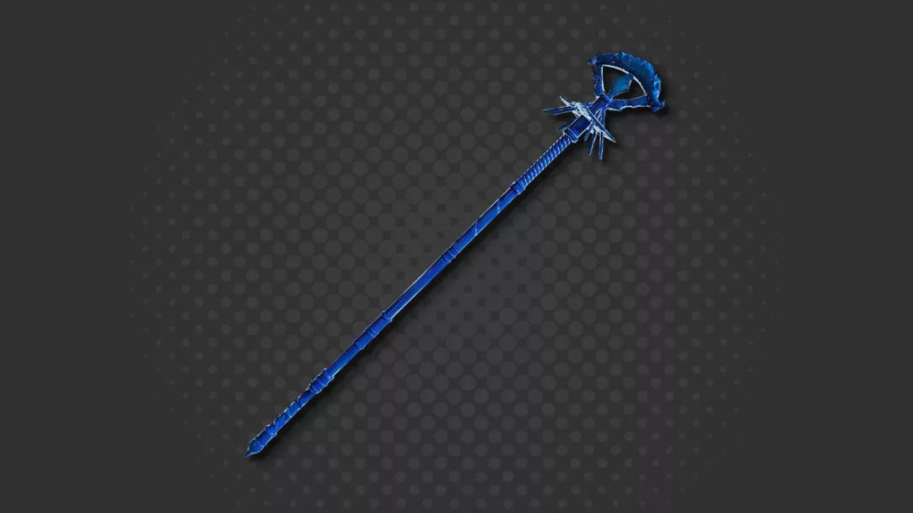 Screenshot of Crystal staff in Elden Ring.