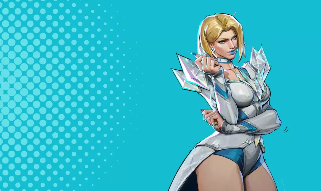 Character image of Emma Frost from Marvel Rivals. 