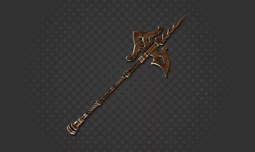 Screenshot of Golden Halberd in Elden Ring.