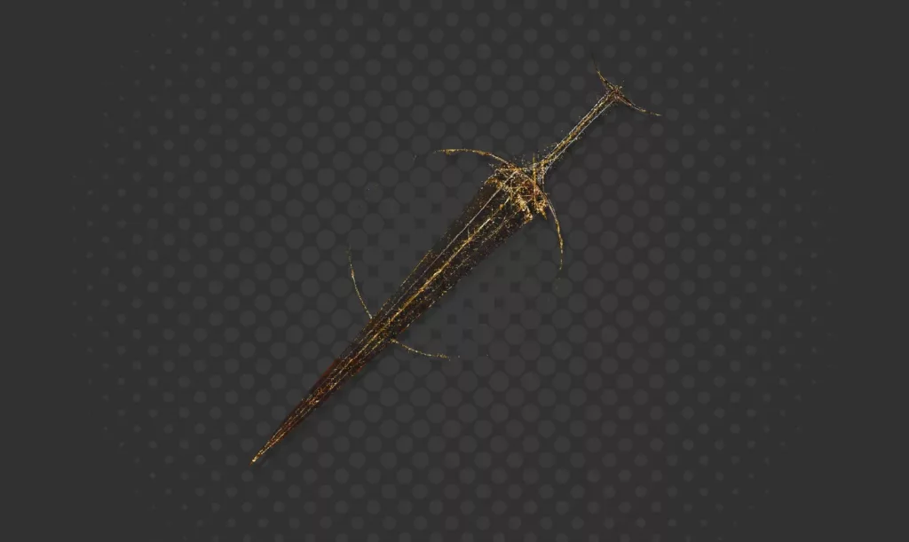 Screenshot of Golden Order Greatsword in Elden Ring.