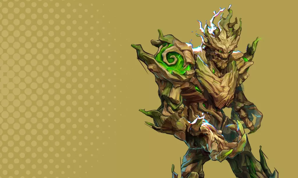 Character image of Groot from Marvel Rivals. 
