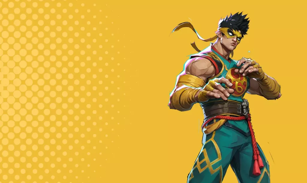 Character image of Iron Fist from Marvel Rivals. 