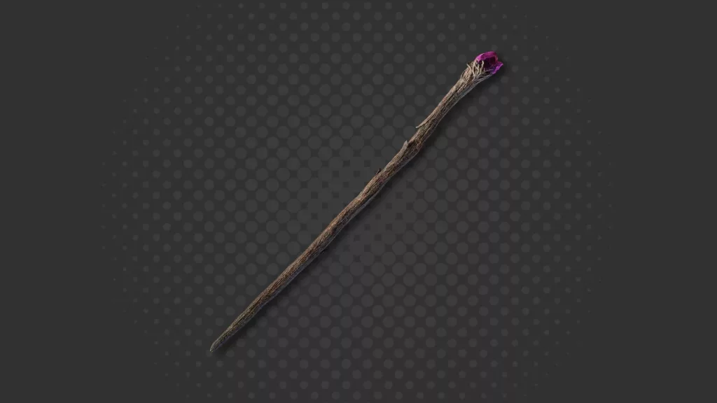 Screenshot of Meteorite staff in Elden Ring.