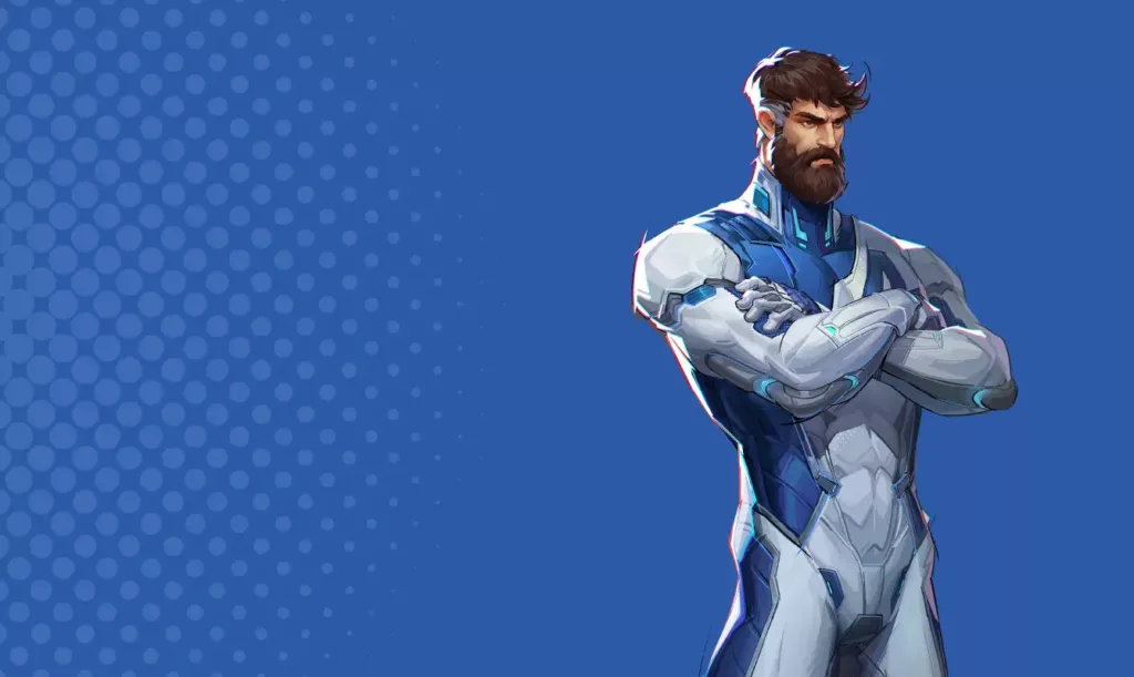 Character image of Mister Fantastic from Marvel Rivals. 
