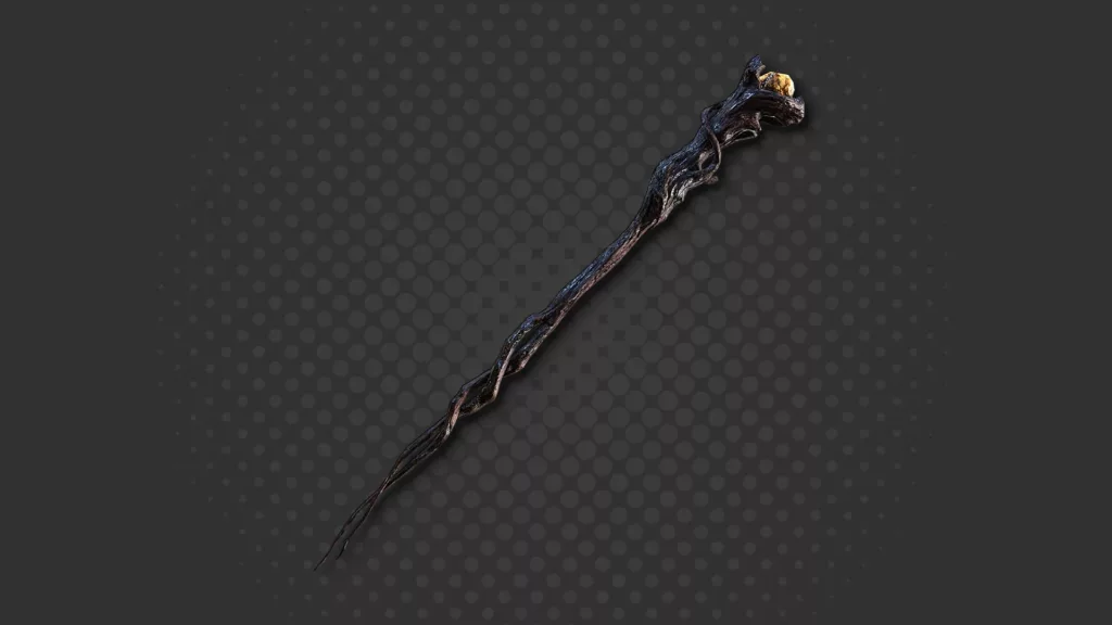 Screenshot of Prince of Death's staff in Elden Ring.