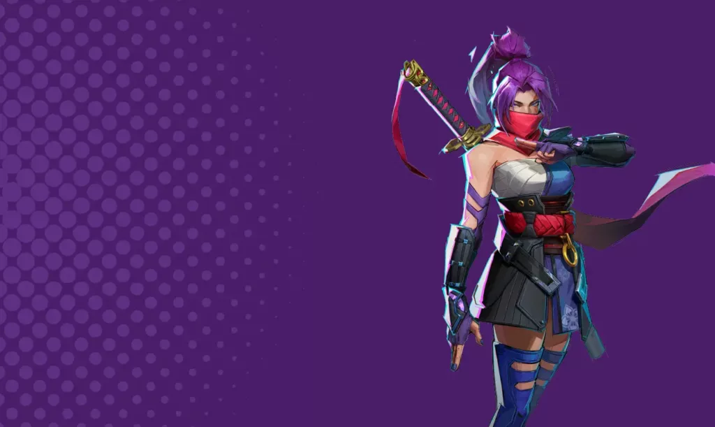 Character image of Psylocke from Marvel Rivals. 