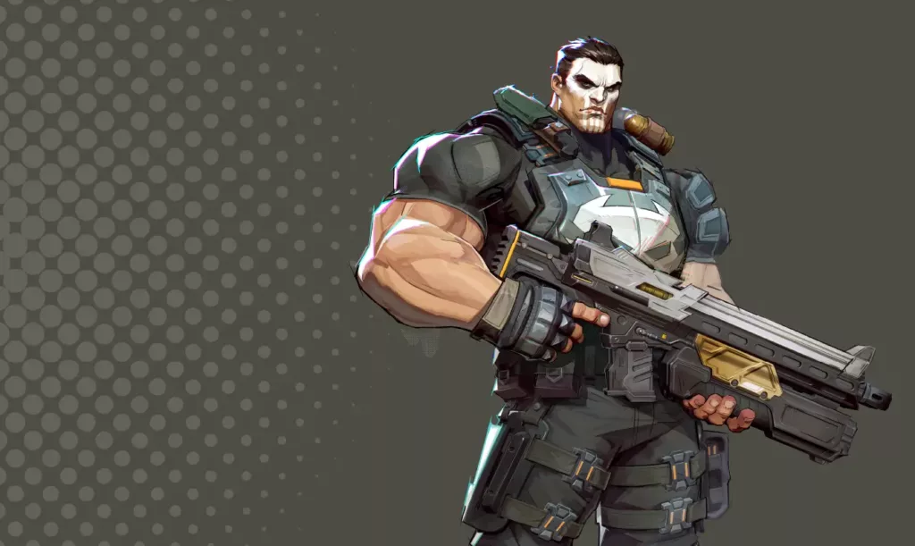 Character image of The Punisher from Marvel Rivals. 
