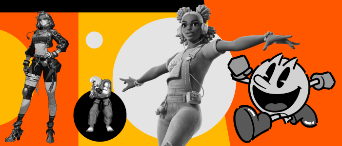 Collage of characters from the top-grossing video games of all times.
